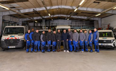 Unser professionelles Team bei der Arbeit